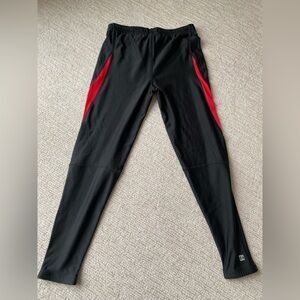 Men’s Hind Elastic Cold Weather Running Pant Fleece Lined Zipper Ankle